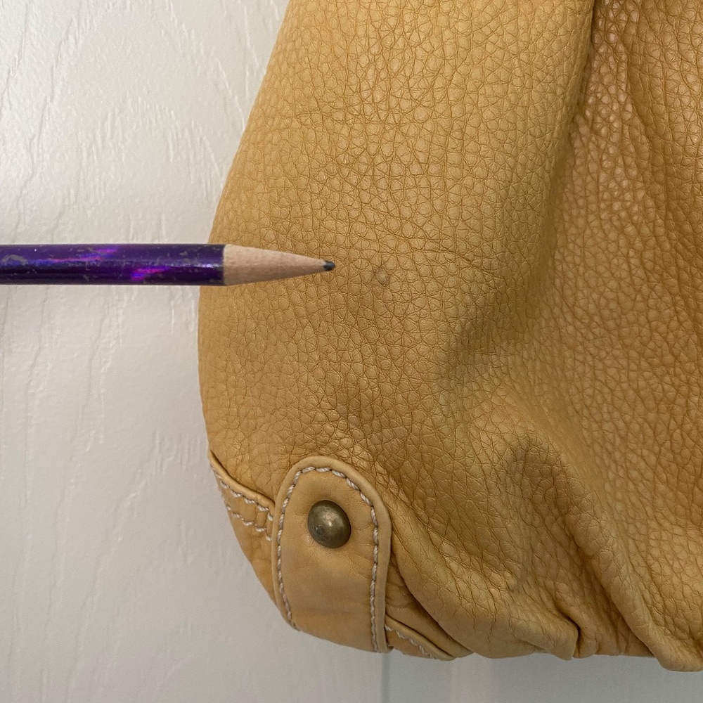 Red by Marc Ecko Yellow Vegan Leather Hobo - Picture 8 of 14